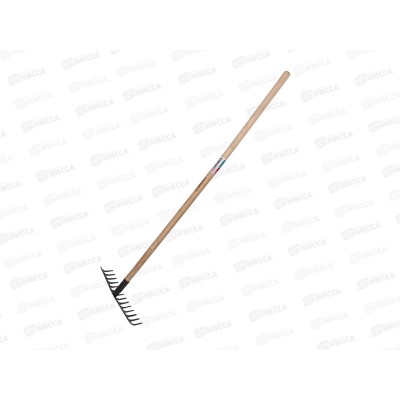 Грабли садовые GRINDA, 14 прямых зубьев, деревянный черенок, 39583-14 Грабли садовые GRINDA, 14 прямых зубьев, деревянный черенок, 39583-14