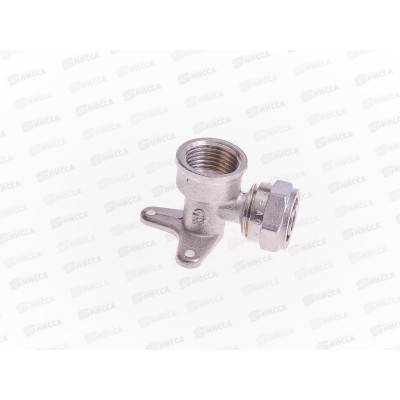 Уголок с креплением 16*1/2 цанга/гайка (водорозетка) Aqualink, 00286 *10/100 Уголок с креплением 16*1/2 цанга/гайка (водорозетка) Aqualink, 00286 *10/100