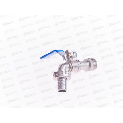 Кран шаровый водоразборный под шланг 1/2" Wh ручка ECO, 03965 *20/180 Кран шаровый водоразборный под шланг 1/2" Wh ручка ECO, 03965 *20/180