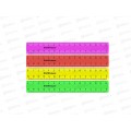 Линейка 15см EK пластиковая, Neon Solid 50568