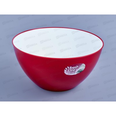Миска 3л "Fresh Line" бело-красная М703БК *22 Миска 3л "Fresh Line" бело-красная М703БК *22