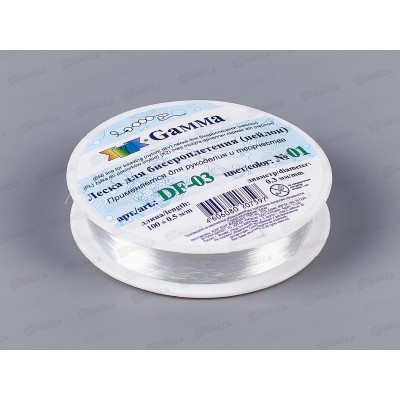 Леска для бисероплетения &quotZlatka&quot DF-03 d-0.3мм. 100м+0.5№01 белый