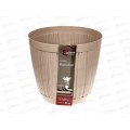 Горшок для цветов "BARCELONA" D240мм 6,5л Молочный шоколад  623110047 *6 Горшок для цветов "BARCELONA" D240мм 6,5л Молочный шоколад  623110047 *6