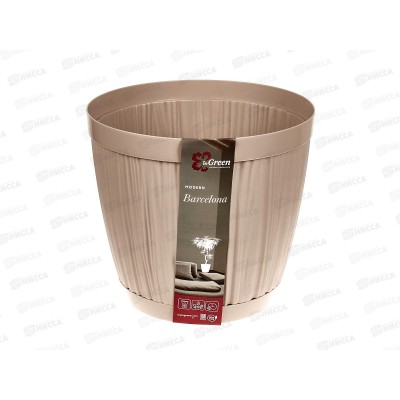 Горшок для цветов &quotBARCELONA&quot D240мм 6,5л Молочный шоколад  623110047 *6