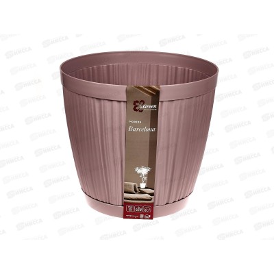 Горшок для цветов "BARCELONA" D270мм 9,6л Морозная слива 623210053 *12 Горшок для цветов "BARCELONA" D270мм 9,6л Морозная слива 623210053 *12