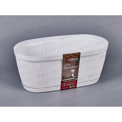 Горшок для цветов &quotBARCELONA&quot 275*145мм 2,7л Белый 623310006 *18