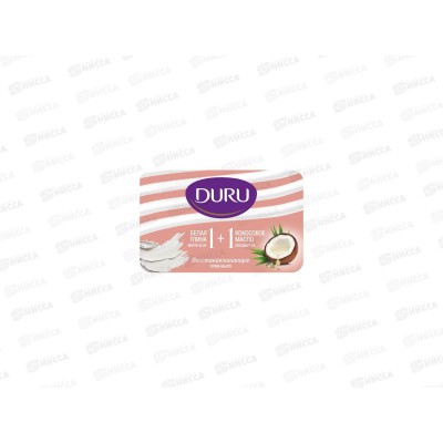 ДУРУ крем-мыло 80г Белая глина и Кокосовое масло *24 ДУРУ крем-мыло 80г Белая глина и Кокосовое масло *24