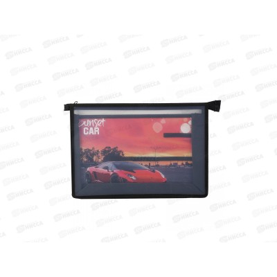 Папка д/труда ПЧЕЛКА А4 молн.верх.диз. Городские гонки 2022, ПТР-2 *40