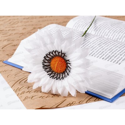 Цветы искусственные 35см Ромашка №5 *50/300