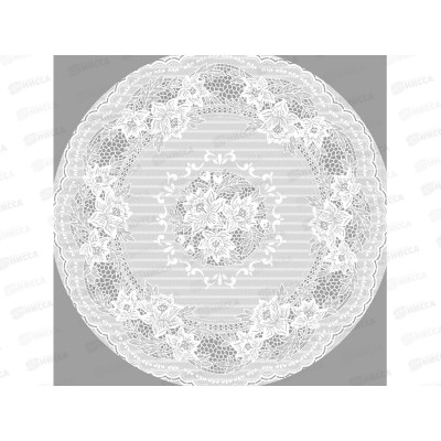 Салфетка ажурная GRACE Лейс 38*38 LO-1006U белая круг 93401 *12 Салфетка ажурная GRACE Лейс 38*38 LO-1006U белая круг 93401 *12