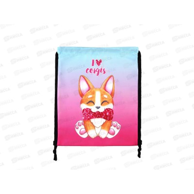 Сумка д/см.обуви КОКОС &quotCorgi Love&quot, 35*43см, 1 отд., 214568