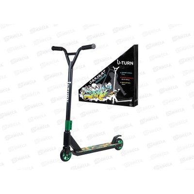 Самокат трюковой СМК-0986 (65х11х84) 100кг, граффити 3, коробка *6 Самокат трюковой СМК-0986 (65х11х84) 100кг, граффити 3, коробка *6