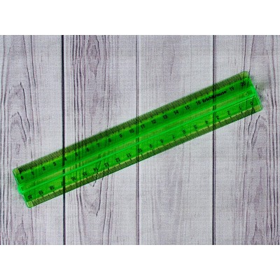 Линейка 20см EK Neon 4цв, асс. 55520