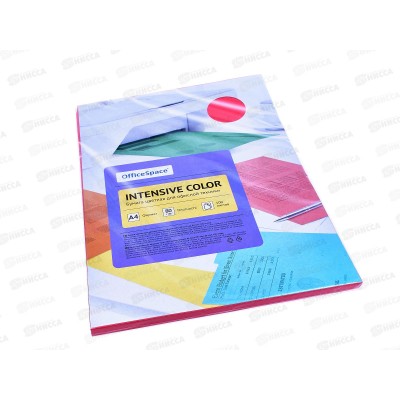 Бумага ксероксная P80 100л А4 OfficeSpace intensive красный, 38230 *20 Бумага ксероксная P80 100л А4 OfficeSpace intensive красный, 38230 *20
