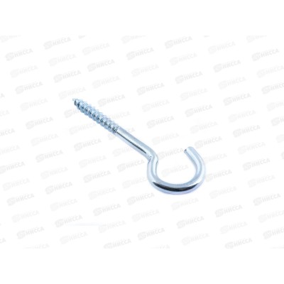 Шуруп-полукольцо 4,0x50 (белый цинк 2шт) *60 Шуруп-полукольцо 4,0x50 (белый цинк 2шт) *60