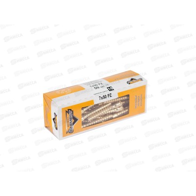 Стяжка шурупная 7,0x50 PZ (латунирован. 50шт) *20 Стяжка шурупная 7,0x50 PZ (латунирован. 50шт) *20