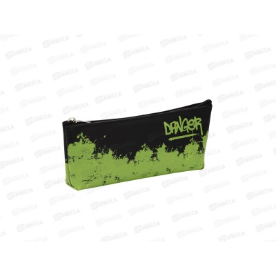 Пенал-косметичка КОКОС "Danger", силикон, 19*8*3см, лодочка 214388 Пенал-косметичка КОКОС "Danger", силикон, 19*8*3см, лодочка 214388