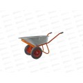 Тачка строительная 120л 2-х колесная, пневмоколесо,  250кг кузов 0.8мм оцинкованная Тачка строительная 120л 2-х колесная, пневмоколесо,  250кг кузов 0.8мм оцинкованная
