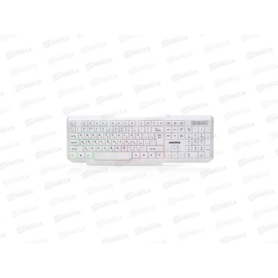 Клавиатура проводная с подсветкой Smartbuy ONE 333 USB белая, SBK-333U-W  *20