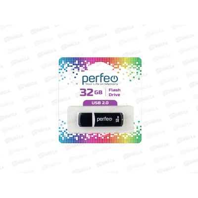 Флеш-карта Perfeo USB 32Gb C02 black