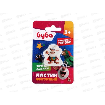 Ластик Умка БУБА фигурный, 1шт, ER-62130-BU блистер *24