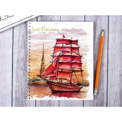 Тетрадь 48 листов клетка. ПЛН Питер металлический гребень, 3213-48 *30 Тетрадь 48 листов клетка. ПЛН Питер металлический гребень, 3213-48 *30