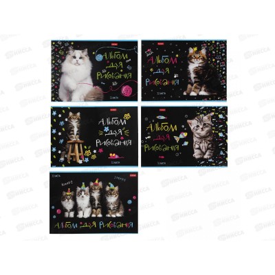 Альбом для рисования 32л Hatber Мурчат коты *9/45 Альбом для рисования 32л Hatber Мурчат коты *9/45