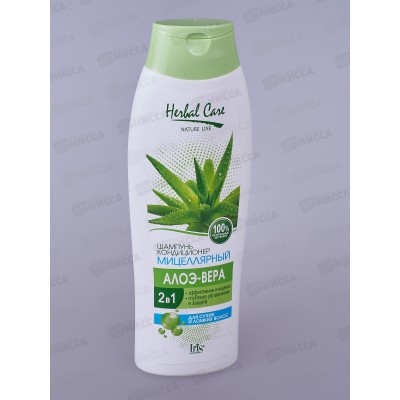 IRIS HERBAL CARE Шампунь-кондиционер Алоэ-Вера 400мл *12 IRIS HERBAL CARE Шампунь-кондиционер Алоэ-Вера 400мл *12