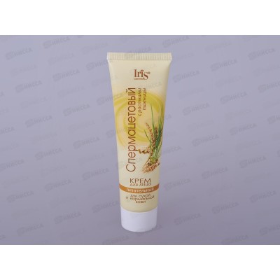 IRIS Крем для лица Спермацетовый с пшеницей 100мл *40