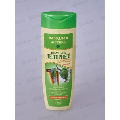 IRIS Народная Аптека Шампунь для волос Дегтярный 400мл *12 IRIS Народная Аптека Шампунь для волос Дегтярный 400мл *12