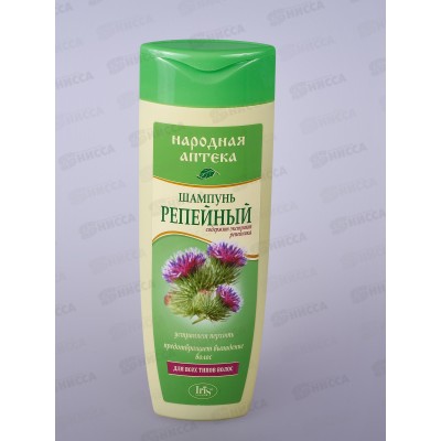 IRIS Народная Аптека Шампунь для волос Репейный 400мл *12