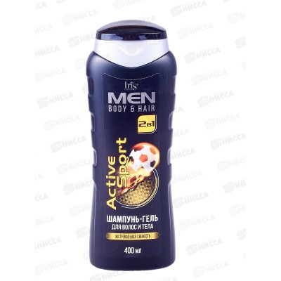 IRIS MEN Шампунь-гель 2в1 Актив Спорт 400мл *12 IRIS MEN Шампунь-гель 2в1 Актив Спорт 400мл *12