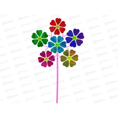 Ветерок (46см) 6 цветков &quotСмайлики&quot AN02828 в пакете *400