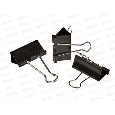 Зажим для бумаг 51мм 12шт BEIFA черный, ASC 051 *60 Зажим для бумаг 51мм 12шт BEIFA черный, ASC 051 *60