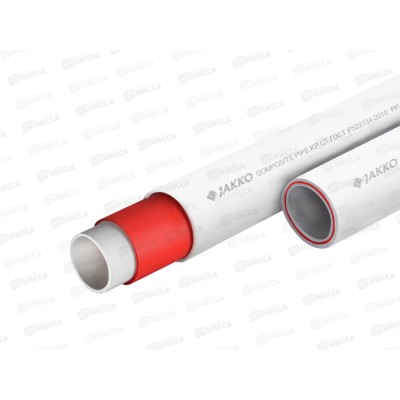 Труба PP-R PN20 DN25*3,5 армированная стекловолокном цена за метр! (желтый) AQUALINK, 03895 *4/100