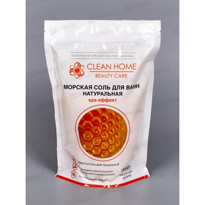 CLEAN HOME BEAUTY CARE Морская соль для ванн натуральная Согревающая 1000г  *8