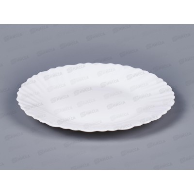 Тарелка мелкая 19см волнистый край Белая 1039010