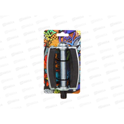 Педали велосипедные 2шт BY SPORT 12*7см рез/мет 195-111 г