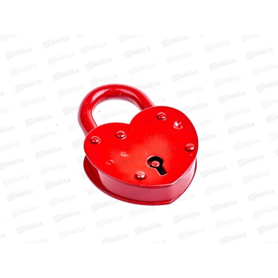 Замок навесной Н.Новгород ЗВС-3 Сердечко красный *5 484 Замок навесной Н.Новгород ЗВС-3 Сердечко красный *5 484