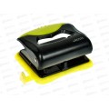 Дырокол deVente MonoChrome, 20л, с линейкой, неоновый желтый 4020006*12/36