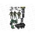 Игровой набор &quotСолдатики-4&quot 2034007 (солдатики 3шт, оружие, мотоцикл)