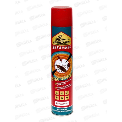 ДИХЛОФОС Варан Ультра 345мл. (от ползающих) 345мл. *12