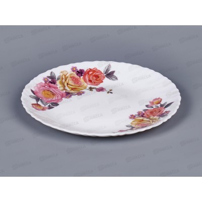 Тарелка плоская круглая d-19см (6/72) 6961-твч7,5 Розы-2 Тарелка плоская круглая d-19см (6/72) 6961-твч7,5 Розы-2