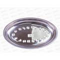 Разнос овальный металлический d30см (025896)  Ж