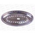 Разнос овальный металлический d40см (025898)  Ж