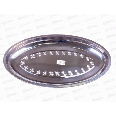 Разнос овальный металлический d40см (025898)  Ж