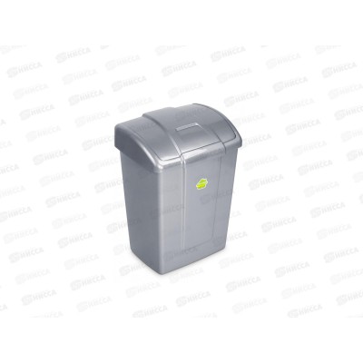 Контейнер для мусора "Форте" 19л С342СРБ серебристый *6 Контейнер для мусора "Форте" 19л С342СРБ серебристый *6