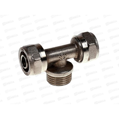 Тройник наружная резьба 16*1/2"*16 цанга/штуцер/цанга Aqualink, 00287 *10/100 Тройник наружная резьба 16*1/2"*16 цанга/штуцер/цанга Aqualink, 00287 *10/100