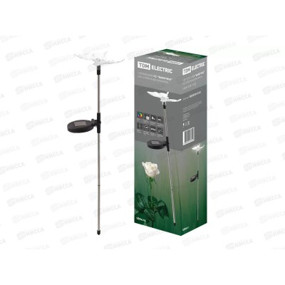 Светильник СС "Бабочка" на солнечных батарейках, сталь, меняет цвет, TDM, 0110 Светильник СС "Бабочка" на солнечных батарейках, сталь, меняет цвет, TDM, 0110