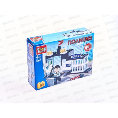 Конструктор &quotГОРОД МАСТЕРОВ&quot Побег из полицейского участка 63детали. 3223-CY